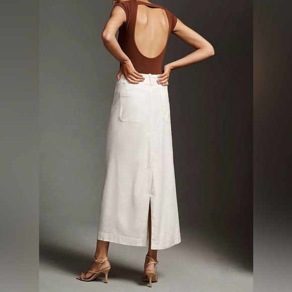 Anthropologie The Colette Maxi Skirt by Maeve: Linen Edition - Picture 3 of 11